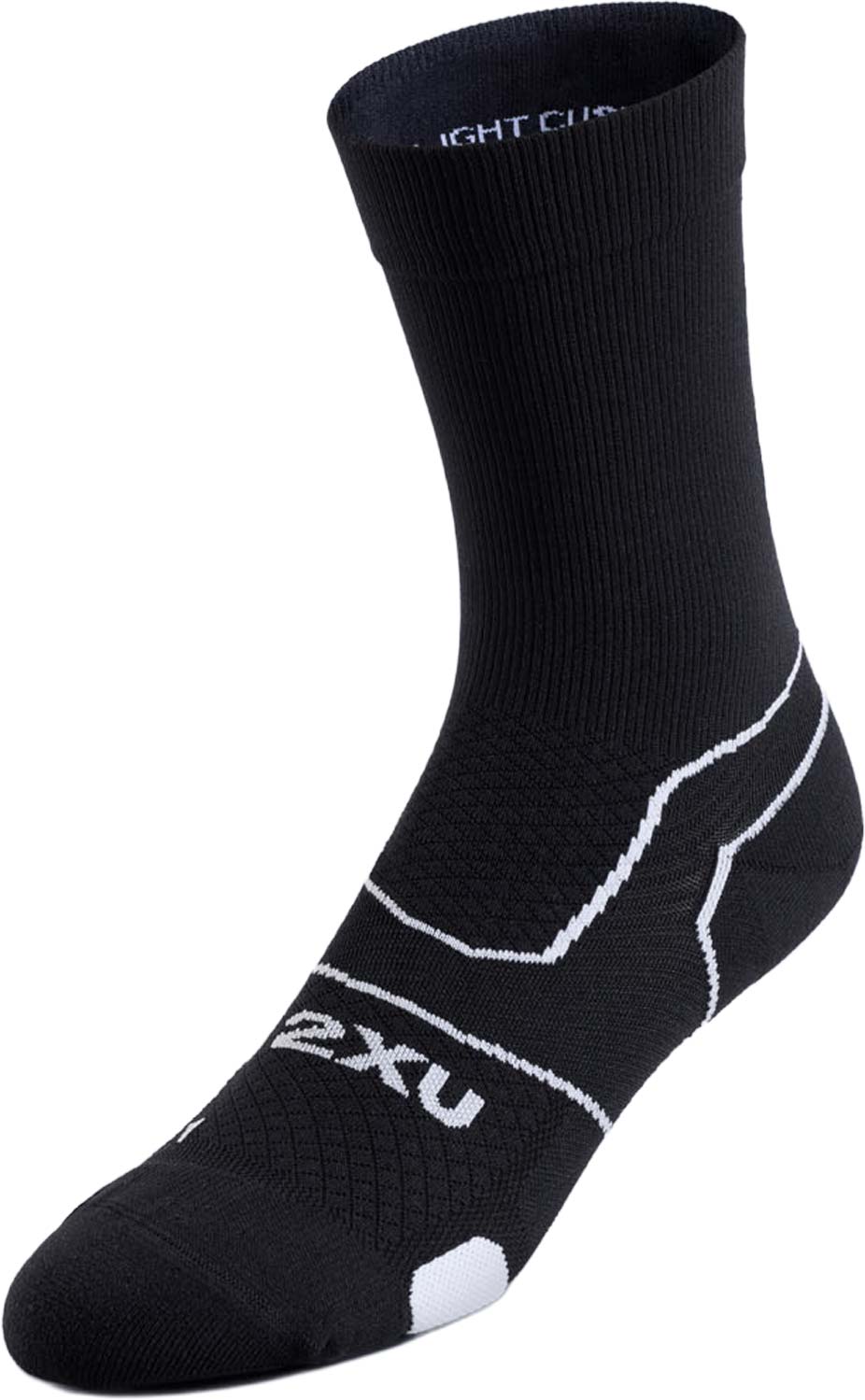 2XU Vectr Light Crew Socks Svart L | Löparstrumpor