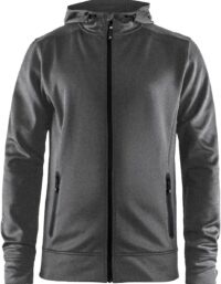 Craft Noble Full Zip Hood M-Mörkgrå-M Herr Mörkgrå M | Tröja