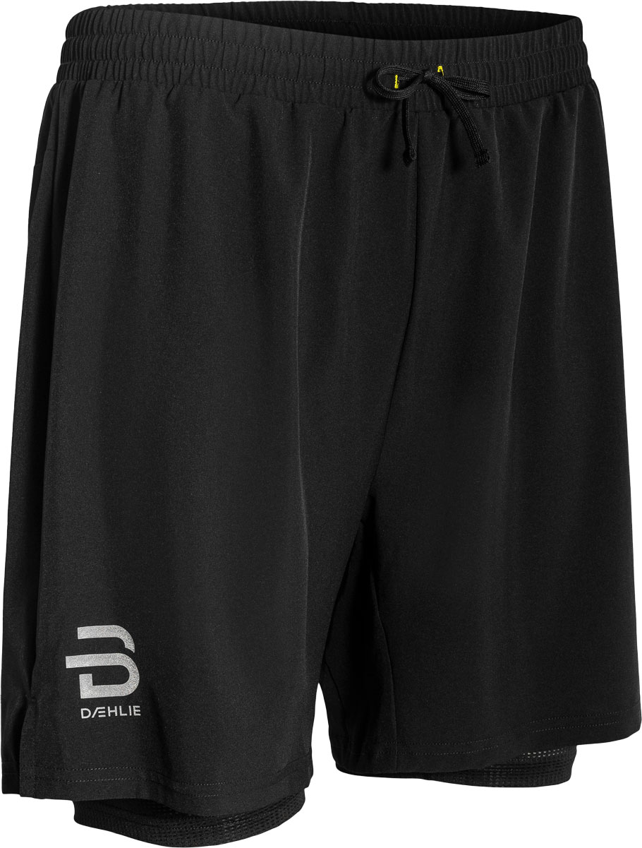 Dahlie Shorts Run 2-In-1 M Herr Svart XL | Löparshorts