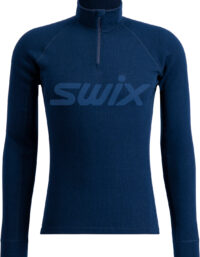 Swix RaceX Merino Half Zip M Herr Blå XXL | Underställ Tröja
