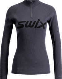 Swix RaceX Merino Half Zip W Dam Mörkgrå M | Underställ Tröja