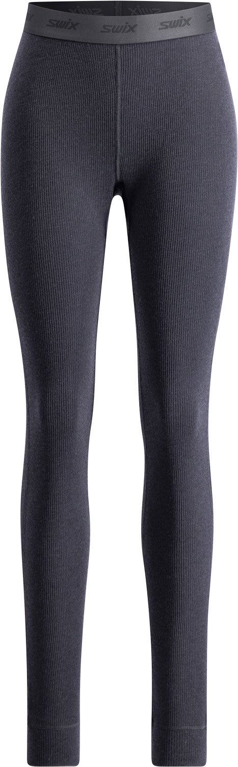 Swix RaceX Merino Pants W Dam Mörkgrå L | Underställ Byxa