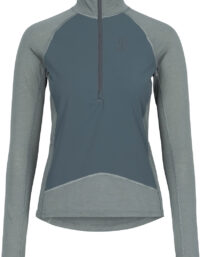 Johaug Discipline Wind Half Zip W Dam Mörkgrön XL | Längdskidjacka