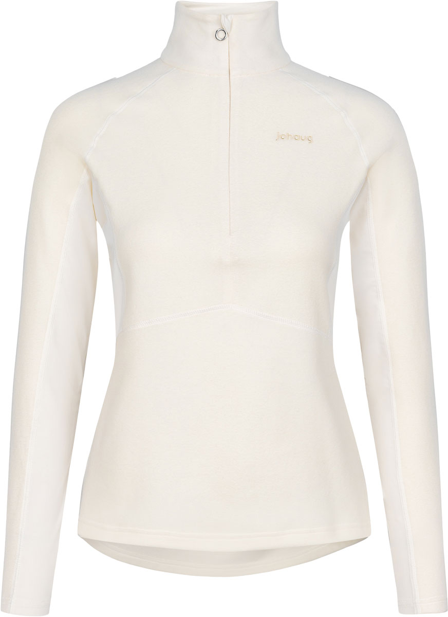 Johaug Fusion Fleece Half Zip W Dam Vit XL | Mellanlager Tröja