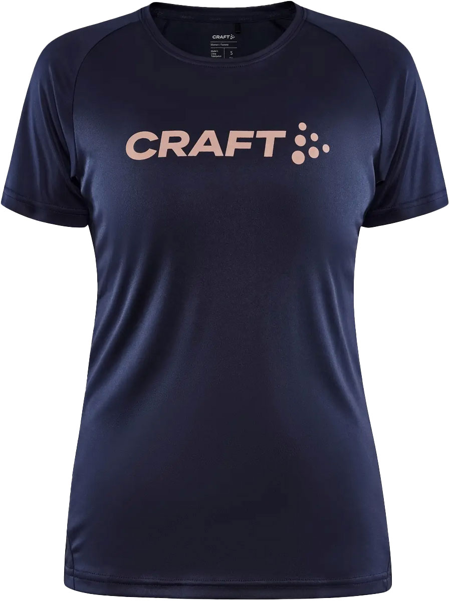 Craft CORE Essence Logo Tee W Dam Ljusrosa XS | T-shirt