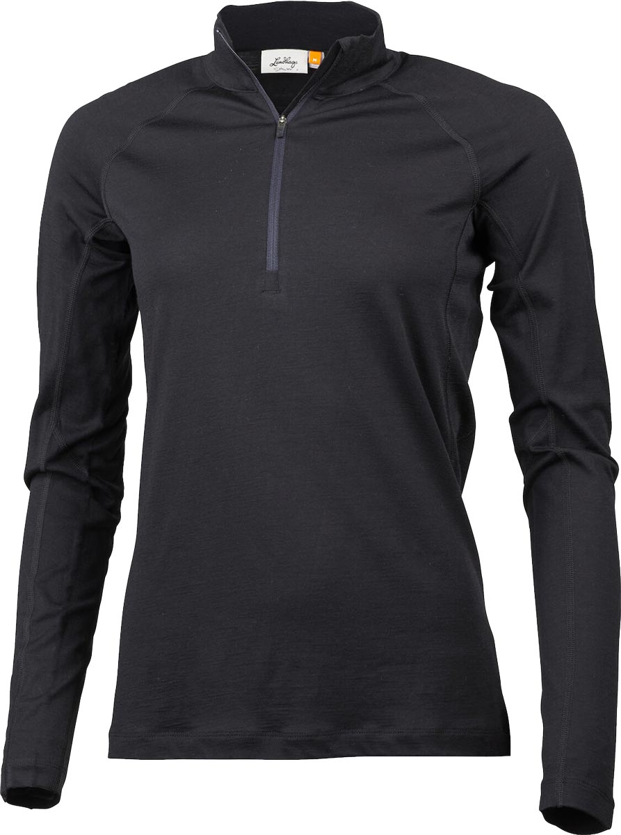 Lundhags Gimmer Merino Lt Half-Zip W-Svart-XS Dam Svart XS | Underställ Byxa