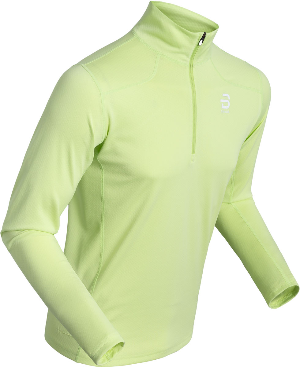 Dahlie Half Zip Athlete 2.0 M Herr Grön L | Mellanlager Tröja