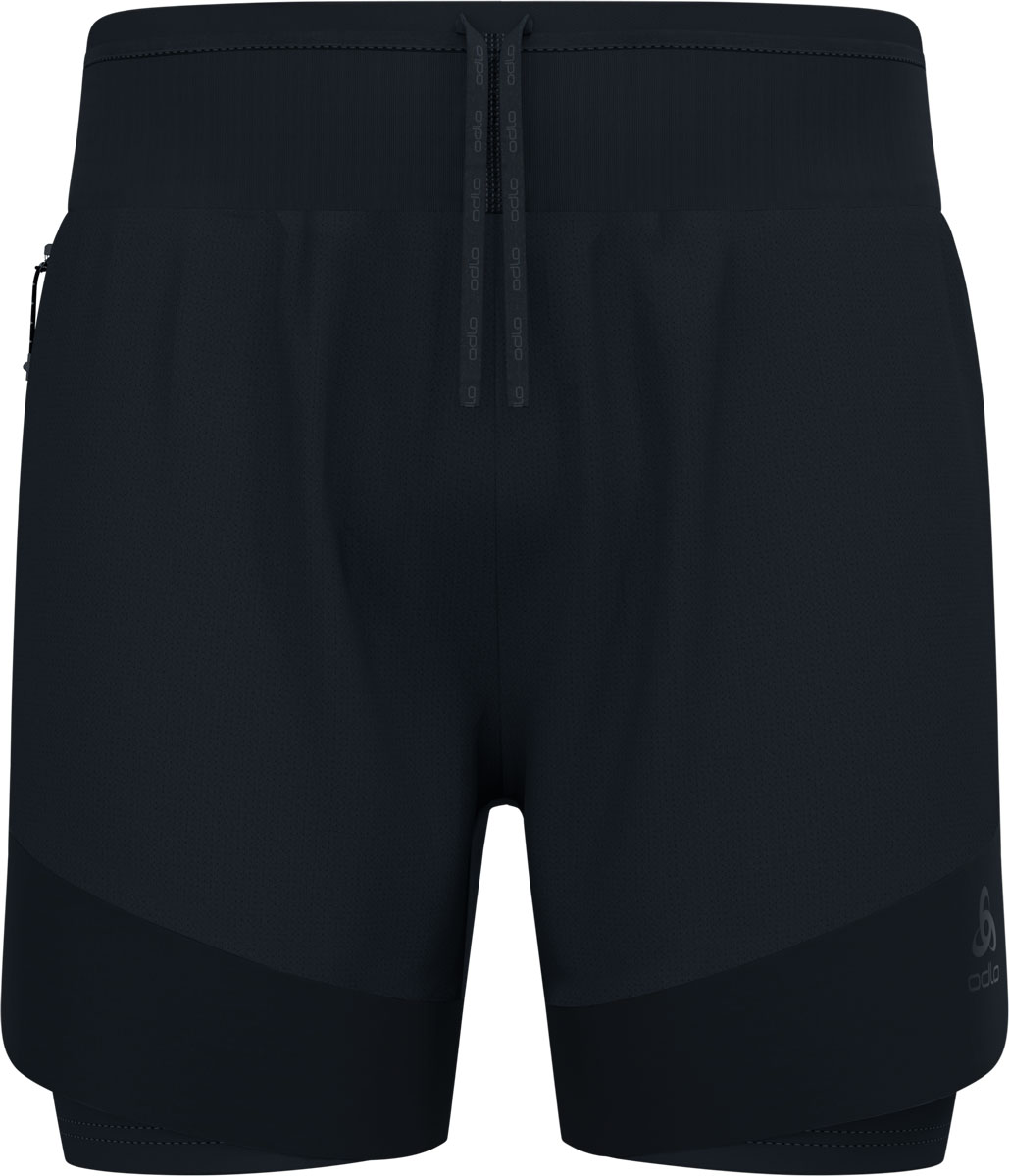 Odlo X-Alp Trail 6-Inch 2-In-1 Short M-Svart-S Herr Svart S | Löparshorts