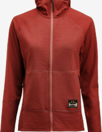 Lundhags Tived Merino Hoodie W Dam Röd M | Mellanlager Tröja