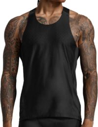 2XU Light Speed React Singlet M Herr Svart L | T-shirt