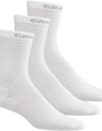 Craft CORE Dry High Sock 3-pack Vit 34/36 | Löparstrumpor