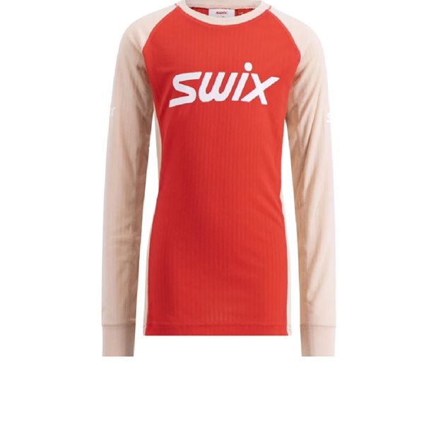 Swix RaceX Classic Long Sleeve Junior Junior Röd 116 | Underställ Tröja