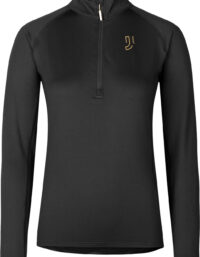 Johaug Elemental Half Zip W Dam Svart S | Mellanlager Tröja