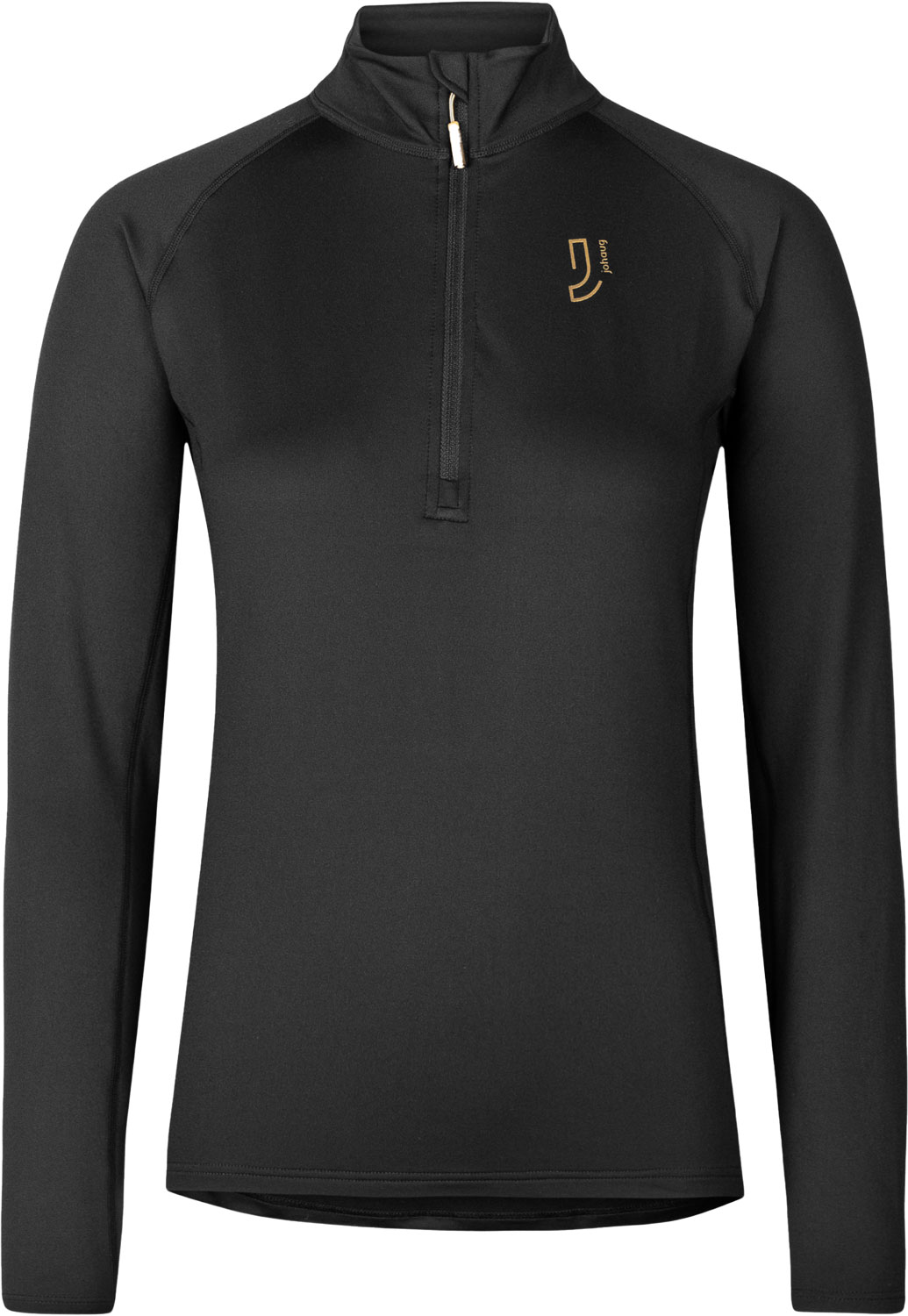 Johaug Elemental Half Zip W Dam Svart XS | Mellanlager Tröja