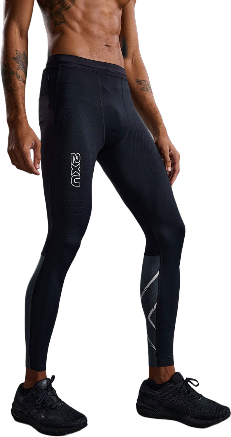 2XU Light Speed React Compression Tights M Herr Svart L | Löpartights