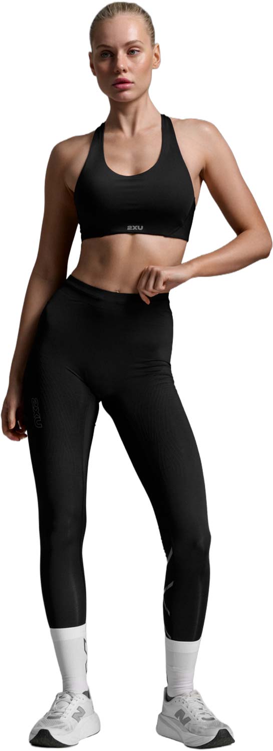 2XU Light Speed React Hi-Rise Compression Tights W Dam Svart XS | Löpartights