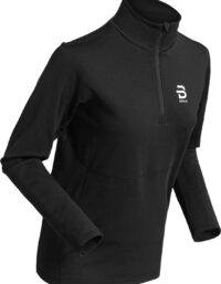 Dahlie Half Zip Pace W Dam Svart S | Mellanlager Tröja