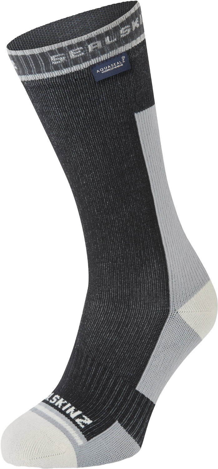 Sealskinz Holverstone Mid Svart M | Våtsockor
