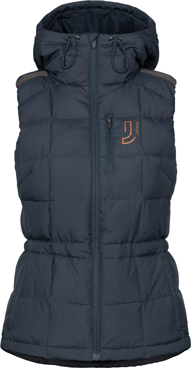 Johaug Adapt Down Vest W-Mörkblå-XS Dam Blå XS | Löparväst