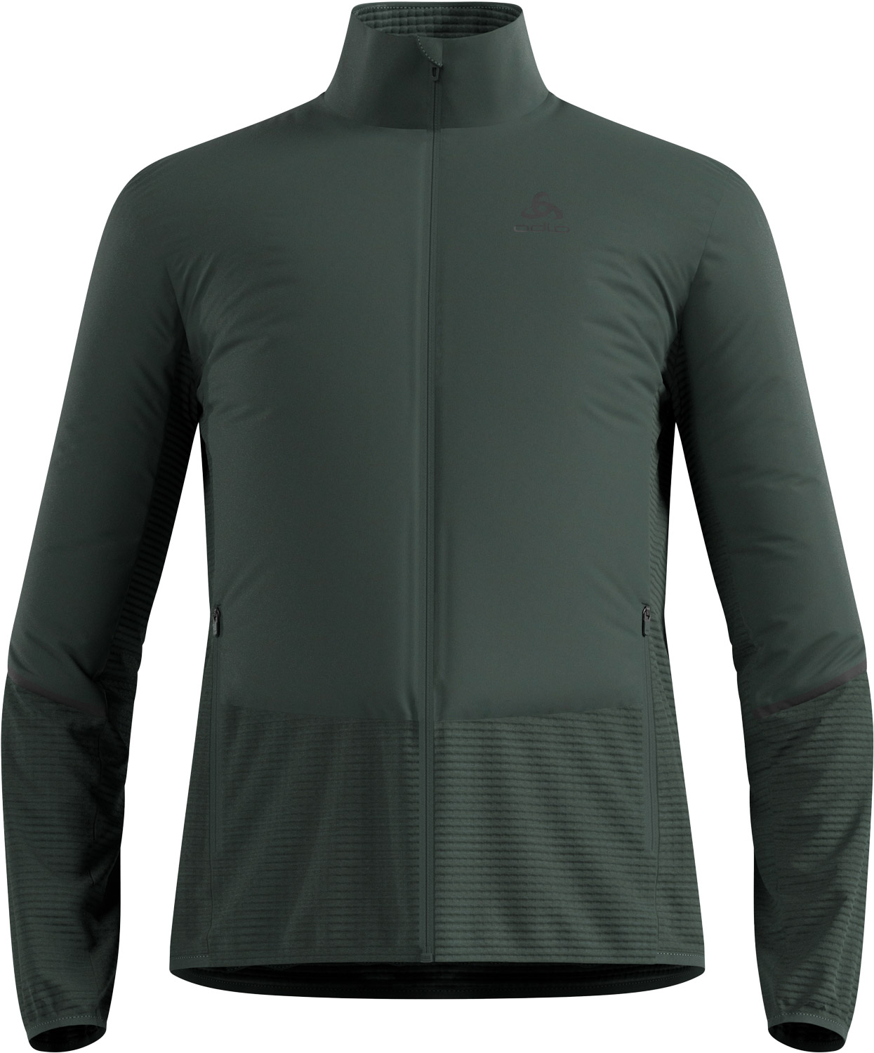 Odlo Essential Insulator Hybrid Jacket M Herr Mörkgrön M | Löparjacka