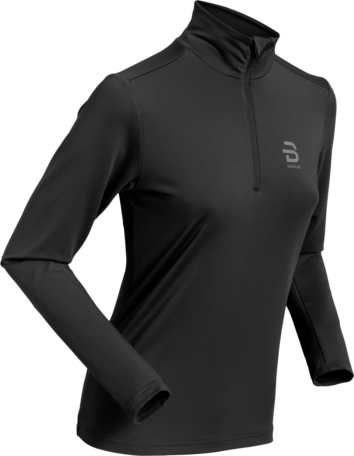 Dahlie Half Zip Tempo W Dam Grå XS | Mellanlager Tröja