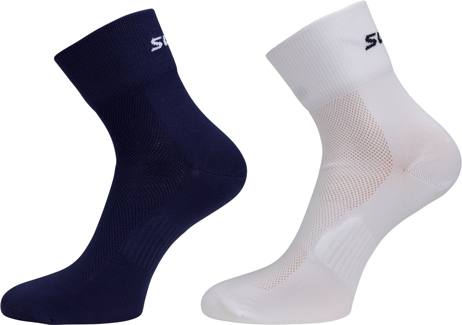 Swix Active Sock 2-pack Vit/Mörkblå 46/48 | Löparstrumpor