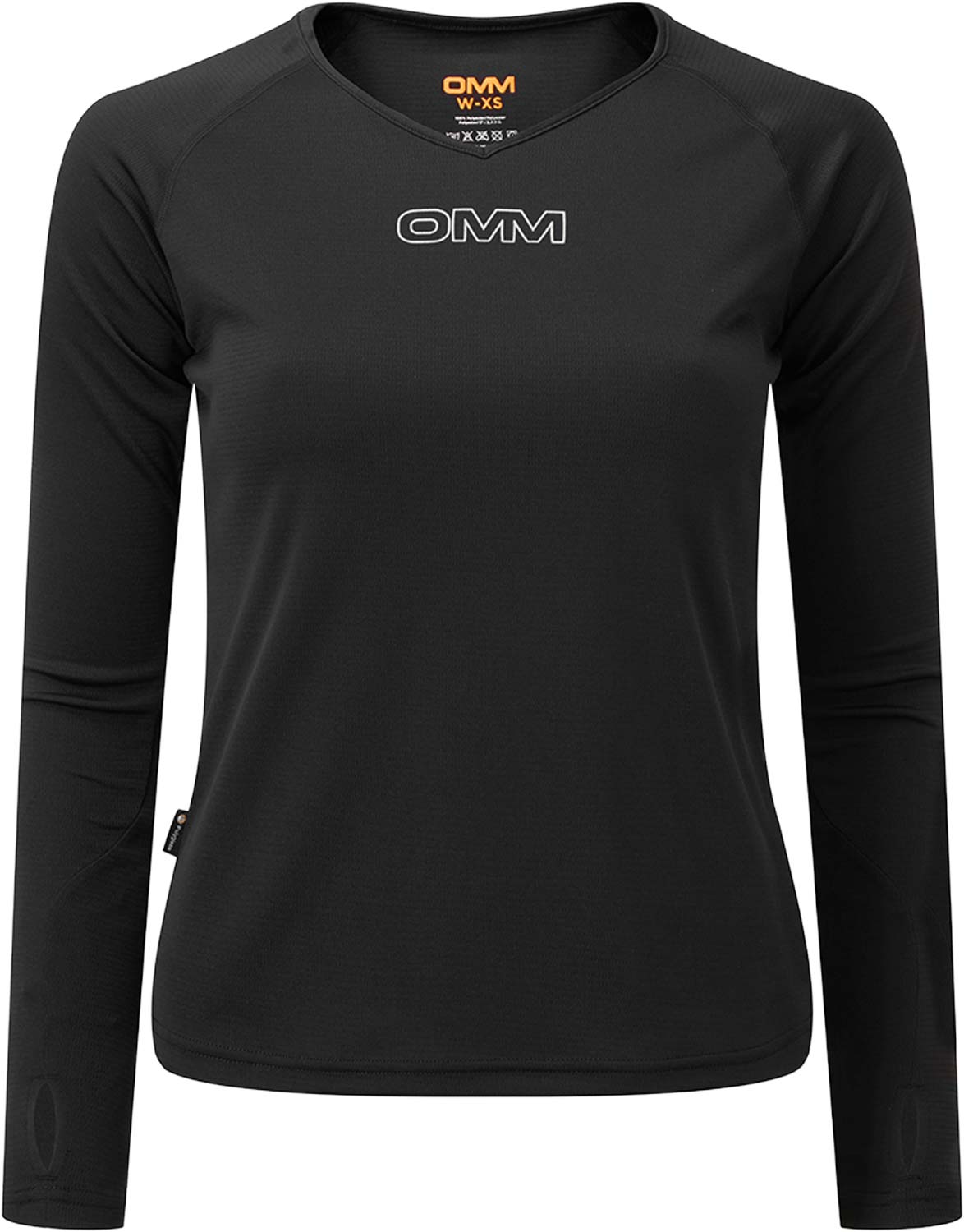OMM Bearing Tee LS W Dam Svart L | Långärmad T-shirt