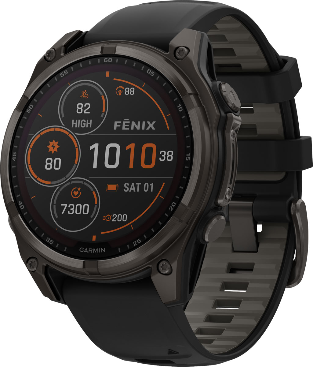 Garmin Fenix 8 Sapphire Solar 47 mm Mörkgrå | Pulsklocka