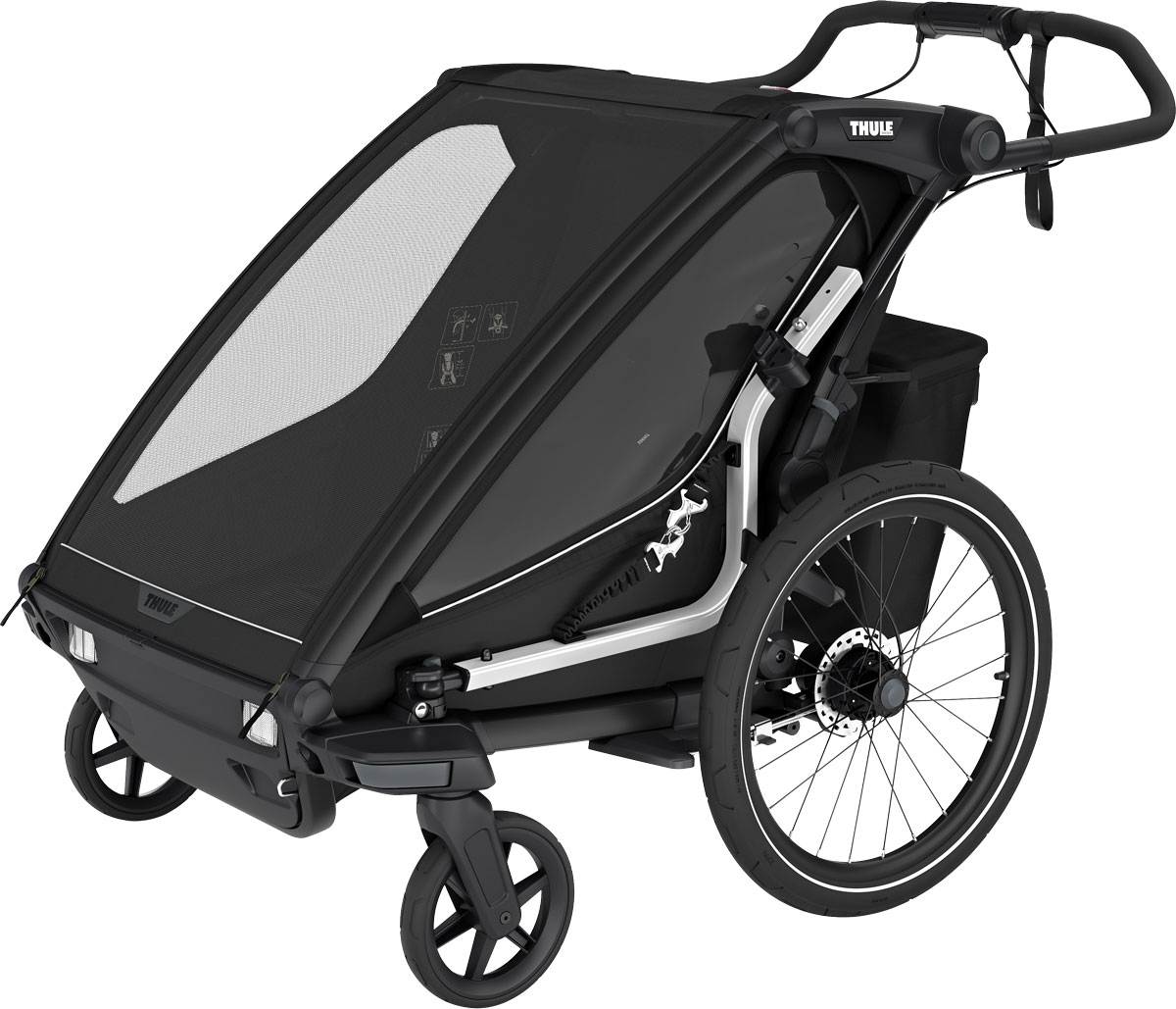 Thule Chariot Sport 2 Double Svart OZ | Multisportvagn