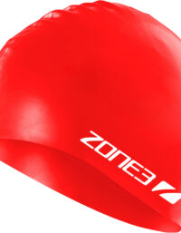 Zone3 Silicone Swim Cap U Röd ONE SIZE | Tillbehör