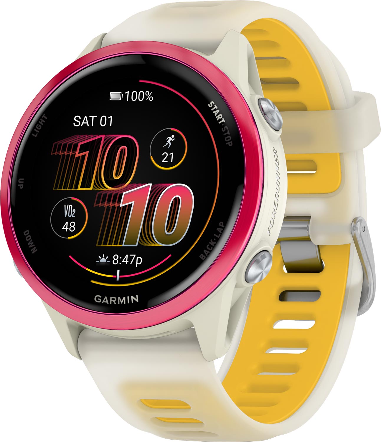 Garmin Forerunner 570 Amoled 42 mm Beige | Pulsklocka