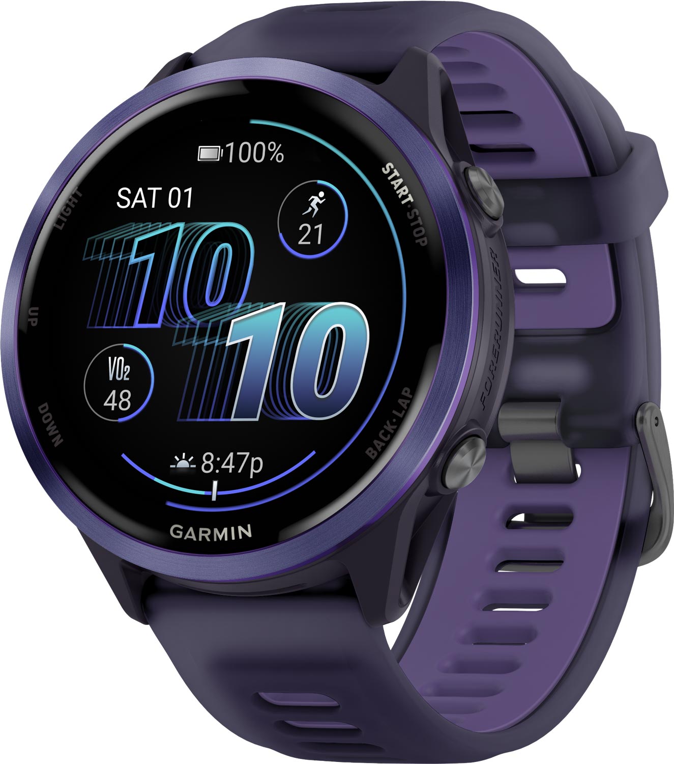 Garmin Forerunner 570 Amoled 47 mm Lila | Pulsklocka