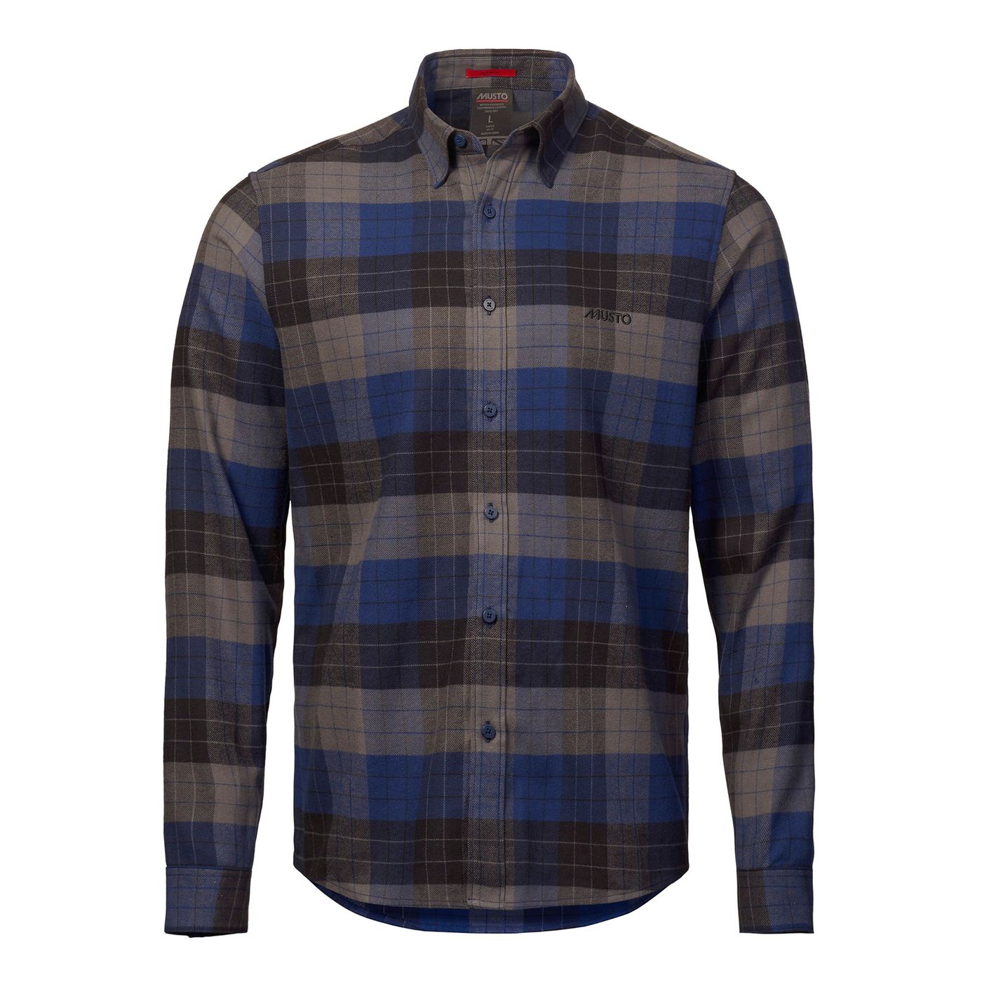 Musto Marina Plaid Långärmad Skjorta Herr Blå S