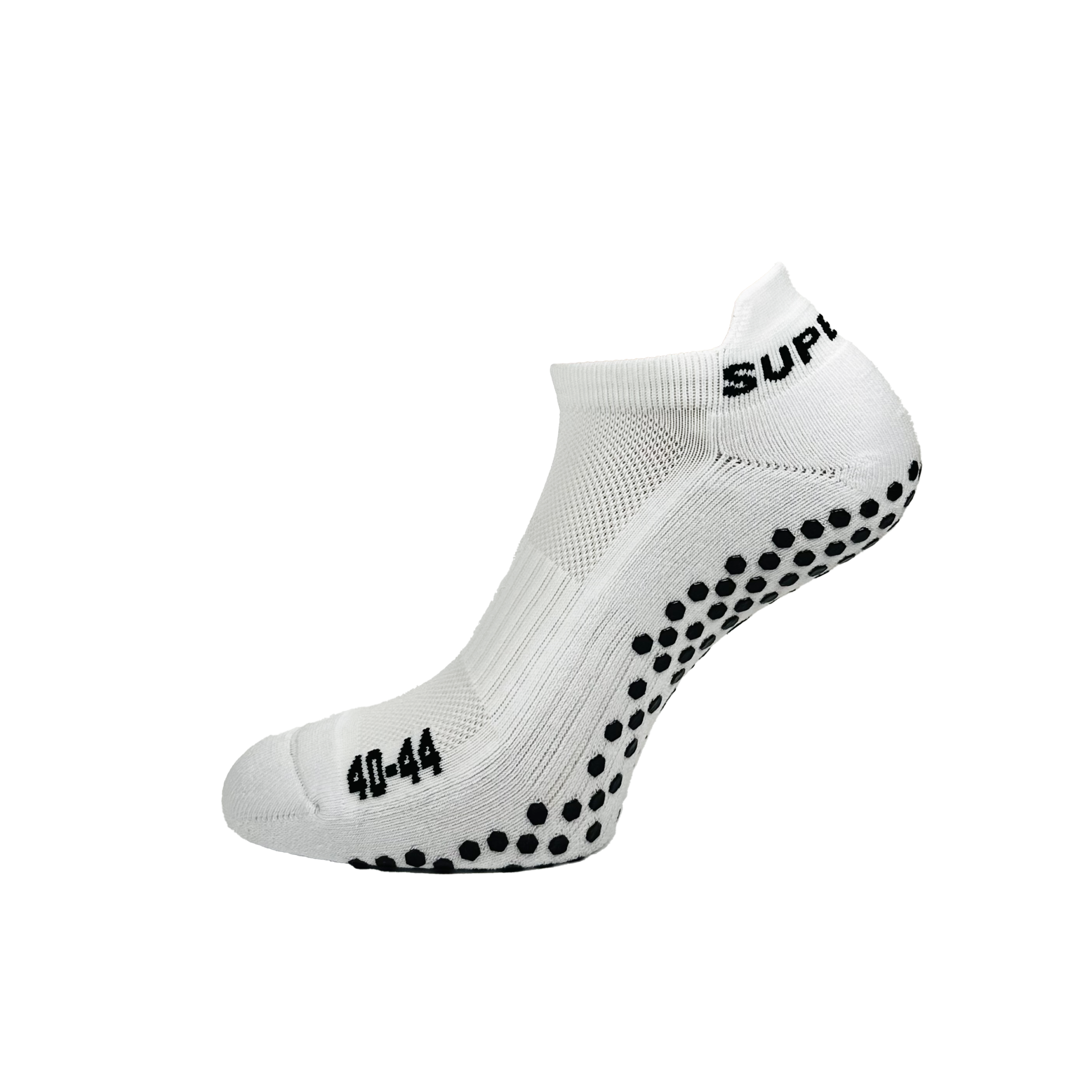 Supersox Ankel Grips Socks - Vit - S. 32-35