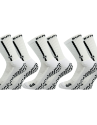 supersox.se 3 Pack Grip Socks - GripFit - Vit - S. 36-39