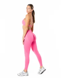 Relode Aura Seamless Scrunch Tights - Blush Pink