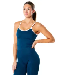 Relode Hybrid Contrast Tank Top - Blue