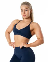 Relode Aura Seamless Sports Bra - Midnight Blue