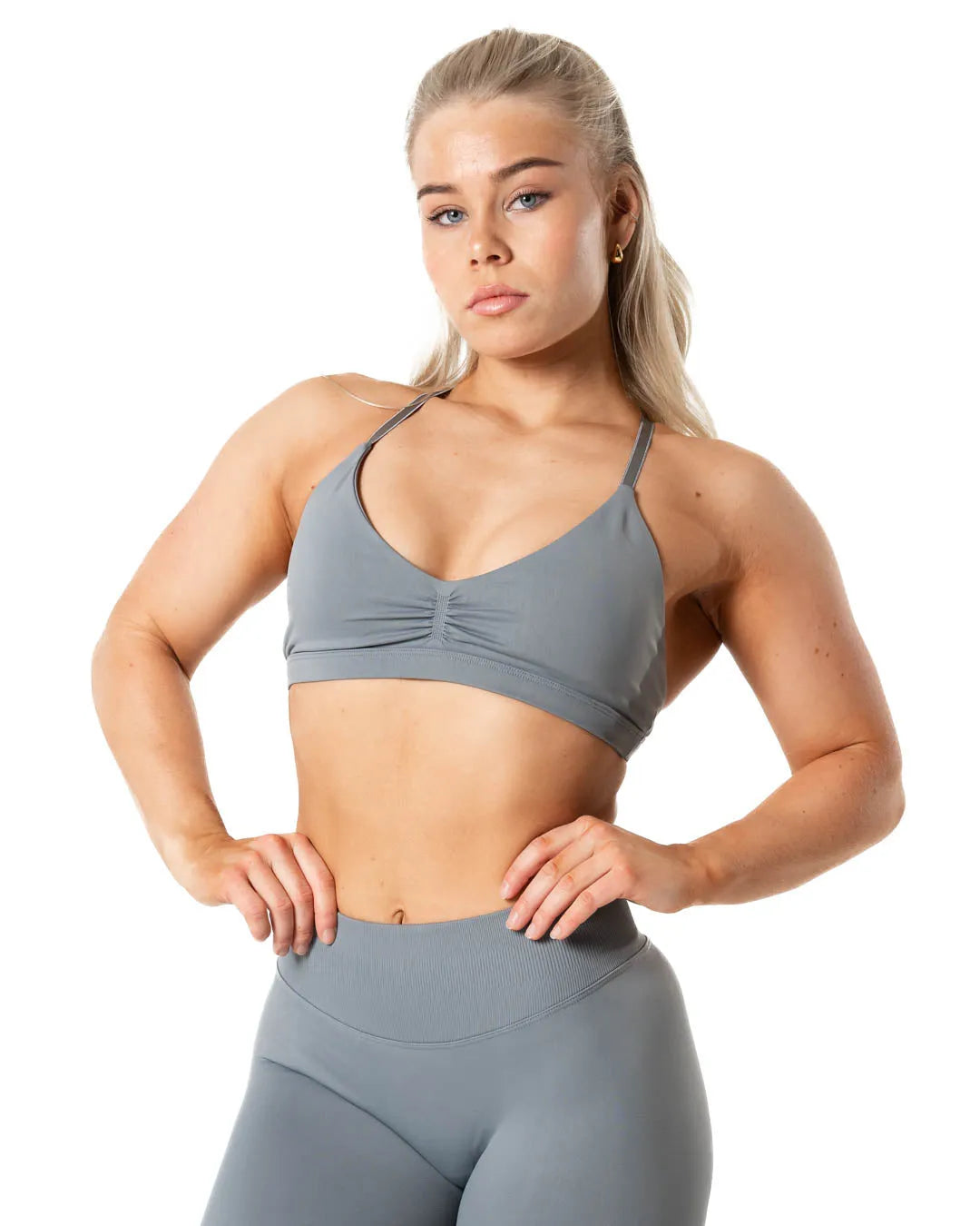 Relode Aura Seamless Sports Bra - Slate Grey