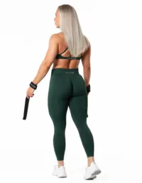 Relode Aura Seamless Scrunch Tights - Pine Green