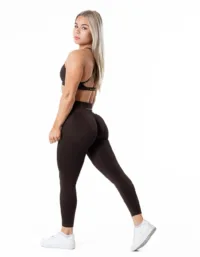 Relode Aura Seamless Scrunch Tights - Espresso brown