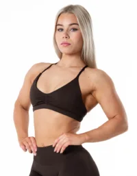 Relode Aura Seamless Sports Bra - Espresso brown