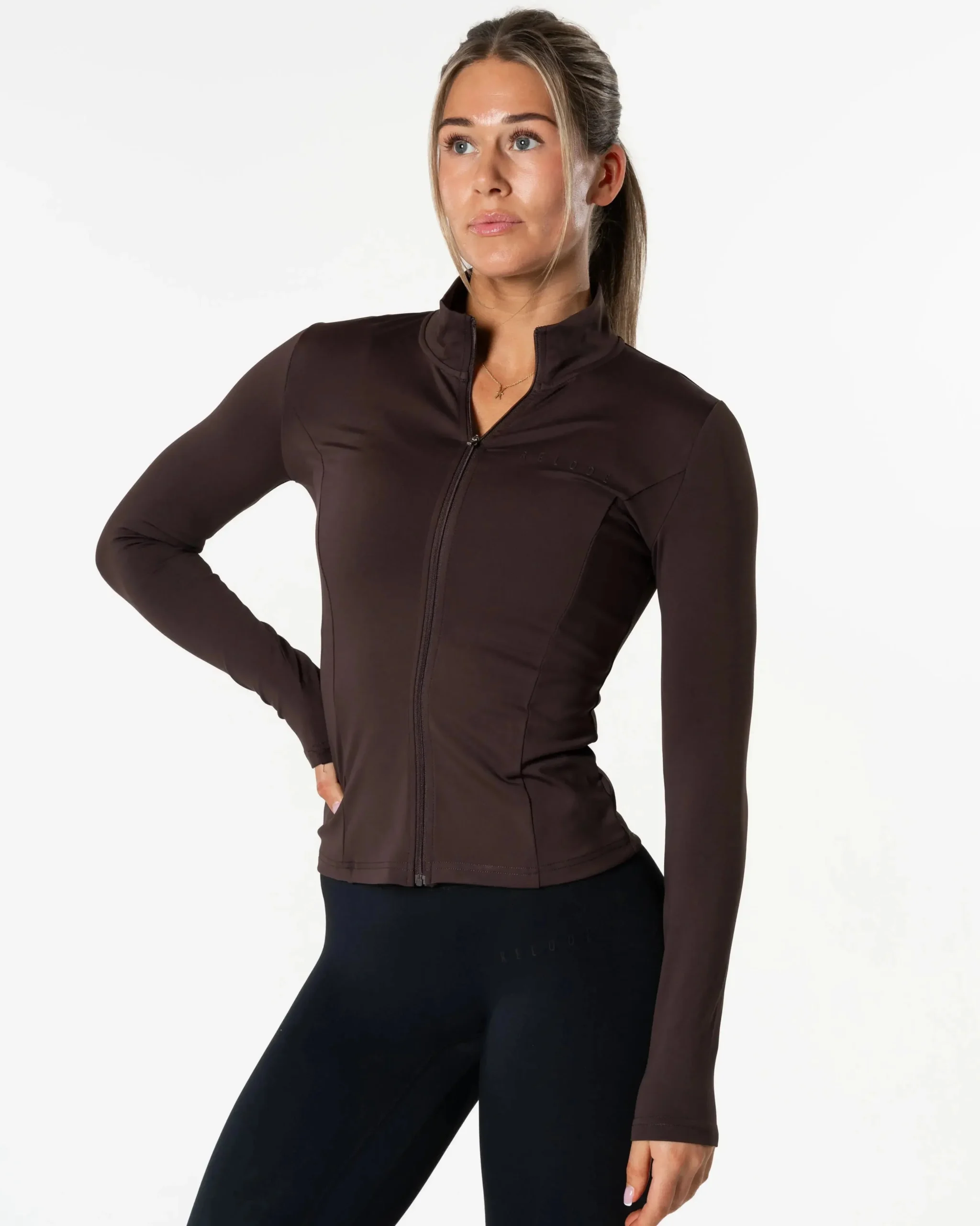 Relode Clean Zip Longsleeve - Brun