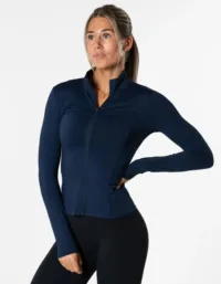 Relode Clean Zip Longsleeve - Mörkblå