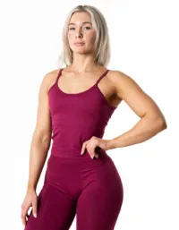 Relode Hybrid Seamless Tank Top - Red Plum