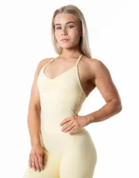 Relode Aura Seamless Halterneck Top - Gul