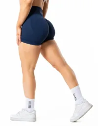 Relode Aura Seamless Scrunch Shorts - Midnight Blue