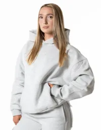 Relode Hybrid Oversized Hoodie - Ljusgrå
