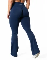 Relode Aura Seamless Scrunch Flared Tights - Midnight Blue