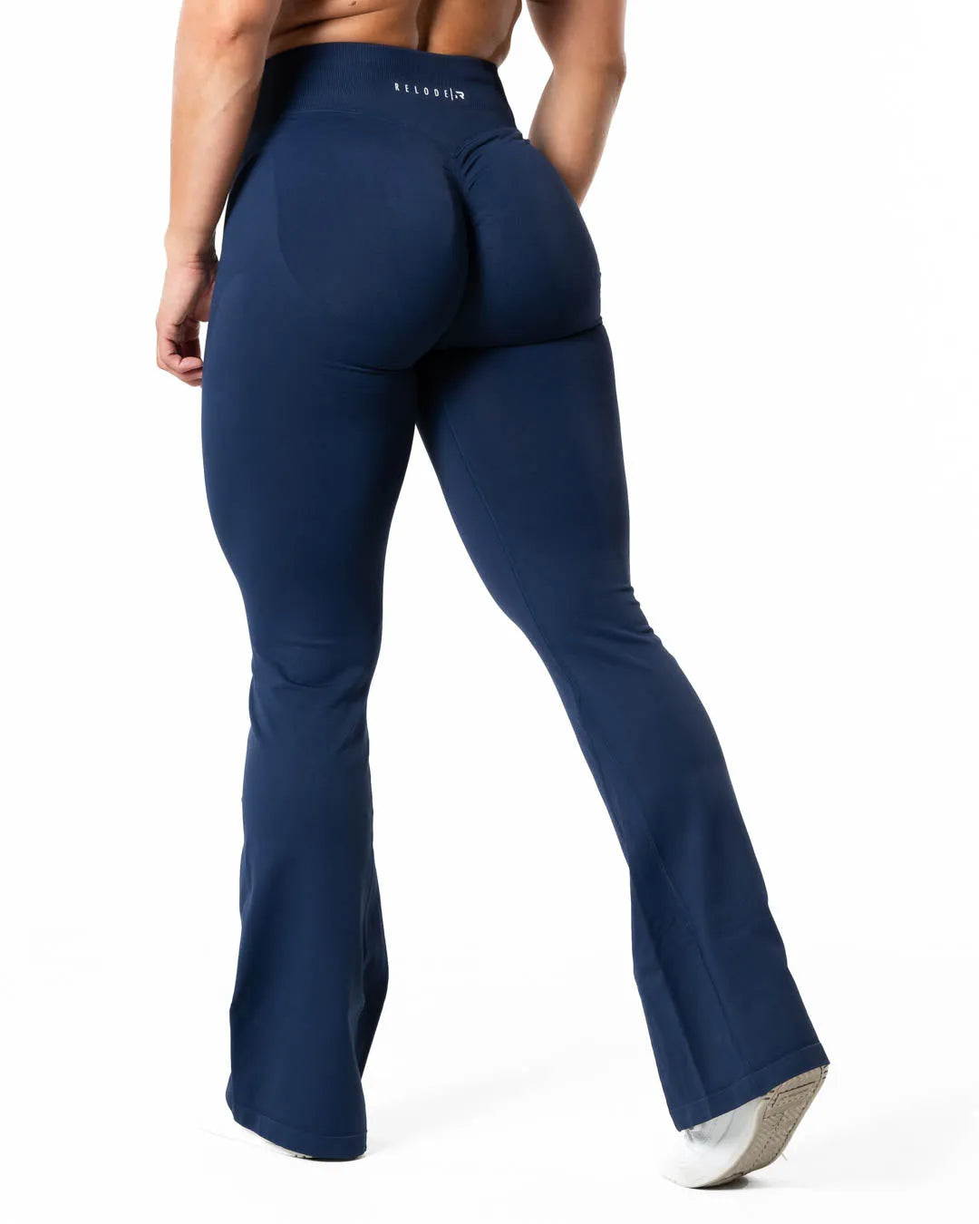 Relode Aura Seamless Scrunch Flared Tights - Midnight Blue